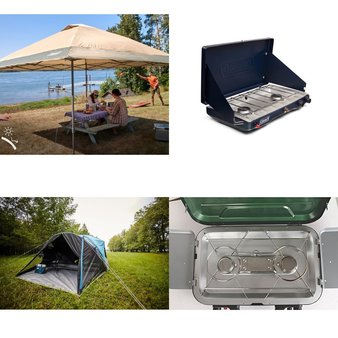 Pallet – 12 Pcs – Camping & Hiking, Hunting – Customer Returns – Coleman, Slumberjack, Quechua, Tactacam