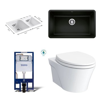 Pallet – 16 Pcs – Kitchen & Bath Fixtures, Hardware, Bath, Bathroom – Customer Returns – Kohler, Toto, TOTO USA, Miseno