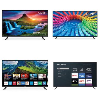 37 Pcs – LED/LCD TVs – Refurbished (GRADE C) – VIZIO, Samsung, TCL, onn.