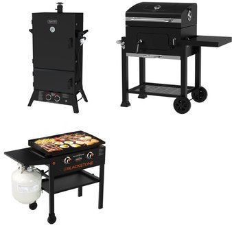 Pallet – 3 Pcs – Grills & Outdoor Cooking – Customer Returns – Expert Grill, Blackstone, Dyna-Glo