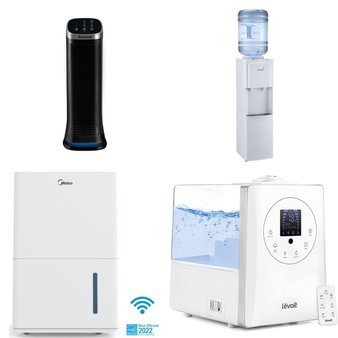 CLEARANCE! Pallet – 17 Pcs – Accessories, Humidifiers / De-Humidifiers, Bar Refrigerators & Water Coolers – Customer Returns – Shanhu Foshan, Primo Water, LEVOIT, Honeywell