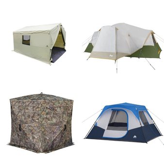 Pallet – 18 Pcs – Camping & Hiking, Hunting – Customer Returns – Ozark Trail, Coleman, Ozark, Ameristep