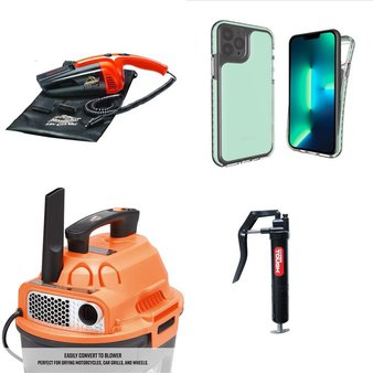 Pallet – 73 Pcs – Vacuums, Hand Tools, Cases, Automotive Accessories – Customer Returns – Armor All, Hyper Tough, iHOME, Auto Drive