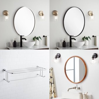 Pallet – 20 Pcs – Bath, Decor, Hardware, Kitchen & Bath Fixtures – Open Box Like New – Signature Hardware