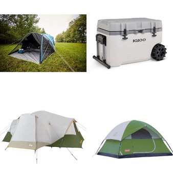 CLEARANCE! Pallet – 10 Pcs – Camping & Hiking – Customer Returns – Coleman, Slumberjack, Igloo