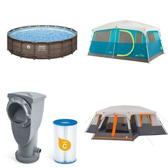 12 Pallets – 312 Pcs – Camping & Hiking, Unsorted, Optics / Binoculars, Pools & Water Fun – Customer Returns – Ozark Trail, Coleman, Ozark, National Geographic