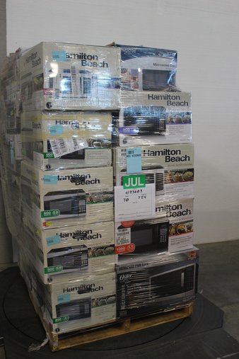 Pallet – 29 Pcs – Microwaves – Customer Returns – Hamilton Beach