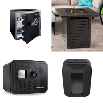 Pallet – 8 Pcs – Safes, Patio & Outdoor Lighting / Decor, Shredders – Customer Returns – SentrySafe, Mainstays, Fellowes