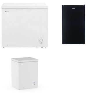 Pallet – 5 Pcs – Freezers, Refrigerators – Customer Returns – HISENSE, Galanz