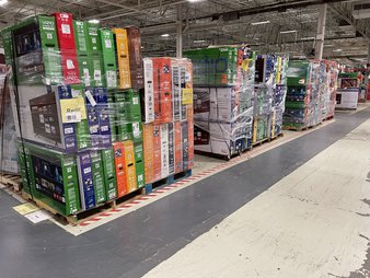 1 Pallet – 12 Pcs – LED/LCD TVs – Refurbished (GRADE C) – Samsung, Onn, LG, VIZIO