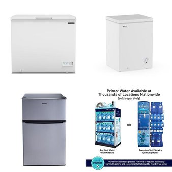Pallet – 6 Pcs – Bar Refrigerators & Water Coolers, Refrigerators, Freezers – Customer Returns – Great Value, Frigidaire, Primo International, Galanz