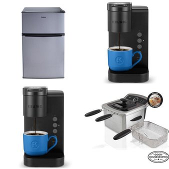 Pallet – 71 Pcs – Food Processors, Blenders, Mixers & Ice Cream Makers, Single Cup Brewers, Toasters & Ovens, Heaters – Overstock – Hamilton, Keurig, Mainstays