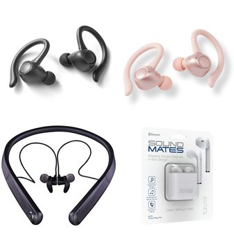Pallet – 259 Pcs – In Ear Headphones, Over Ear Headphones, Portable Speakers, Shelf Stereo System – Customer Returns – Blackweb, Onn, Tzumi, Monster