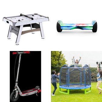 Pallet – 17 Pcs – Powered, Not Powered, Trampolines, Dolls – Customer Returns – Razor Power Core, Hover-1, Razor, Jetson