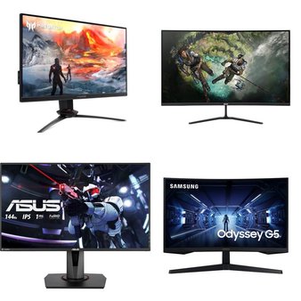 Pallet – 17 Pcs – Monitors – Damaged / Missing Parts / Tested NOT WORKING – Samsung, HP, ACER, MSI