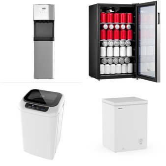 Pallet – 6 Pcs – Refrigerators, Laundry, Bar Refrigerators & Water Coolers, Freezers – Customer Returns – Arctic King, Black and Decker, H2O, HISENSE