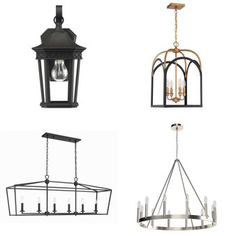Pallet – 13 Pcs – Lighting & Light Fixtures, Patio & Outdoor Lighting / Decor, Oral Care, Unsorted – Open Box Like New – Signature Hardware