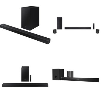 Pallet – 38 Pcs – Speakers – Damaged / Missing Parts / Tested NOT WORKING – Samsung, VIZIO, Onn, LG