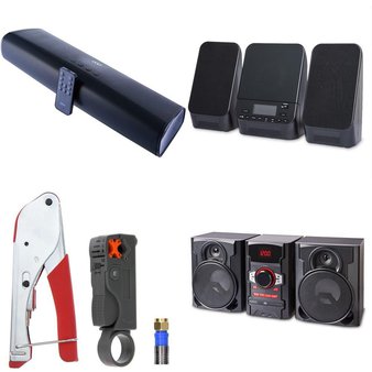 Pallet – 111 Pcs – Speakers, Accessories – Customer Returns – onn., Onn, One For All