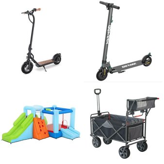 Pallet – 13 Pcs – Powered, Trampolines, Camping & Hiking, Vehicles, Trains & RC – Customer Returns – Razor Power Core, Sportspower, Razor, Jetson