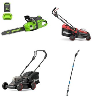 Pallet – 16 Pcs – Trimmers & Edgers, Hedge Clippers & Chainsaws, Unsorted, Mowers – Customer Returns – Hyper Tough, Hart, GreenWorks, Gorilla