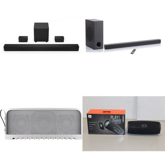 Pallet – 27 Pcs – Speakers, Shelf Stereo System, CD Players, Turntables, Accessories – Customer Returns – VIZIO, onn., innovative technology, Victrola