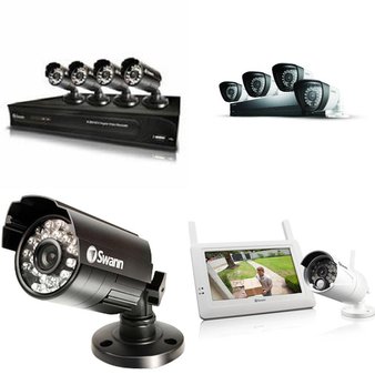 6 Pallets – 500 Pcs – Security Cameras & Surveillance Systems – Customer Returns – Swann, Night Owl, Samsung, Night Owl Security