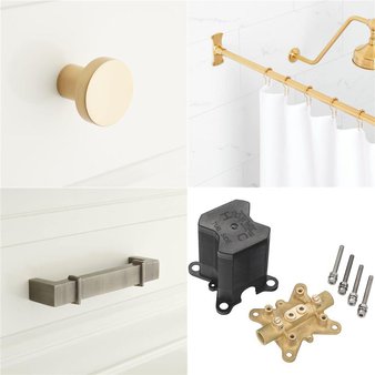 DAILY DEAL! Pallet – 184 Pcs – Bath, Unsorted, Hardware, Kitchen & Dining – Customer Returns – Signature Hardware, Baldwin Reserve