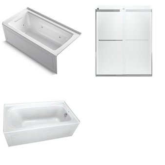 Pallet – 3 Pcs – Kitchen & Bath Fixtures, Hardware – Customer Returns – Kohler, ProFlo