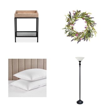 Pallet – 39 Pcs – Decor, Lighting & Light Fixtures, Curtains & Window Coverings, Kitchen & Dining – Mixed Conditions – Unmanifested Home, Window, and Rugs, Style Craft, Vickerman, Unmanifested Kitchen and Fixtures