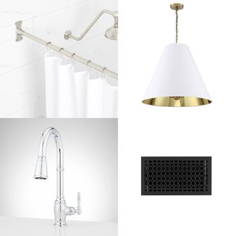 Pallet – 36 Pcs – Hardware, Lighting & Light Fixtures, Kitchen & Bath Fixtures, Bath – Open Box Like New – Signature Hardware, Park Harbor
