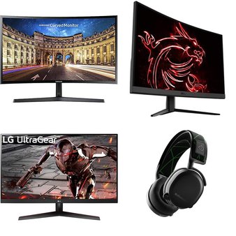 Pallet – 39 Pcs – Monitors, DVD & Blu-ray Players, Audio Headsets, Microsoft – Damaged / Missing Parts / Tested NOT WORKING – Samsung, LG, MSI, Philips