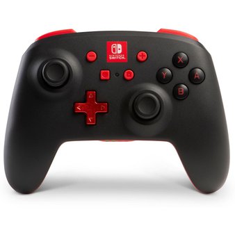 17 Pcs – PowerA 1507507-01 Enhanced Wireless Controller for Nintendo Switch – Black/Red – Refurbished (GRADE A)
