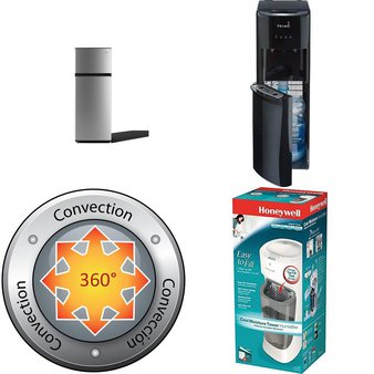 Pallet – 7 Pcs – Heaters, Bar Refrigerators & Water Coolers, Humidifiers / De-Humidifiers, Refrigerators – Customer Returns – Dyna-Glo, Primo Water, Honeywell, ELEMENT
