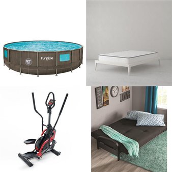 Pallet – 4 Pcs – Mattresses, Living Room – Open Box Customer Returns – Signature Sleep, DHP, Funsicle, ECHELON