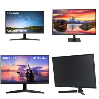 Pallet – 14 Pcs – Monitors, Unsorted – Customer Returns – Samsung, Onn, LG
