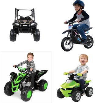 Pallet – 4 Pcs – Vehicles, Outdoor Sports – Customer Returns – Realtree, Razor, Adventure Force, YAMAHA