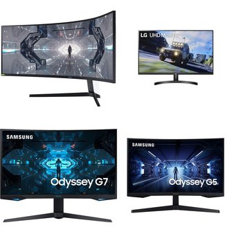Pallet – 23 Pcs – Monitors – Damaged / Missing Parts / Tested NOT WORKING – Samsung, HP, LG, Onn