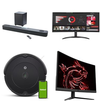 CLEARANCE! Pallet – 35 Pcs – Humidifiers / De-Humidifiers, Monitors, Speakers, Power Tools – Customer Returns – Honeywell, LG, onn., MSI