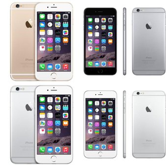 10 Pcs – Refurbished Apple iPhone 6 (GRADE A – Unlocked – Original Box) – Models: MG482LL/A, MG4N2LL/A, MG692LL/A, MG4P2LL/A – Smartphones