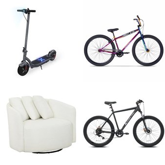 6 Pallets – 69 Pcs – Cycling & Bicycles, Exercise & Fitness, Camping & Hiking – Overstock – Huffy, BalanceFrom, Ozark Trail, Kent