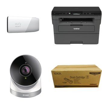 Pallet – 194 Pcs – Ink, Toner, Accessories & Supplies, Cordless / Corded Phones, Security & Surveillance – Open Box Customer Returns – VTECH, Canon, Merkury Innovations, HP