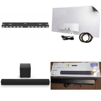 Pallet – 41 Pcs – Accessories, Speakers, DVD & Blu-ray Players, Receivers, CD Players, Turntables – Customer Returns – VIZIO, Sanus VuePoint, onn., MOHU
