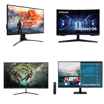 Pallet – 22 Pcs – Monitors – Damaged / Missing Parts / Tested NOT WORKING – Samsung, MSI, ACER