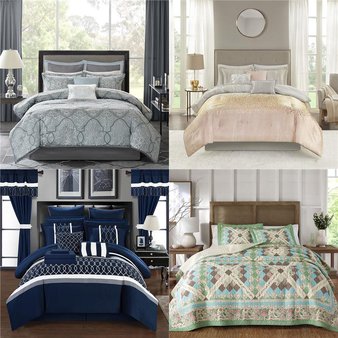 Pallet – 18 Pcs – Bedding Sets – Like New – Private Label Home Goods, Madison Park, Laurel Manor, Swift Home