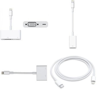 111 Pcs – Apple Accessories – Customer Returns – Models: MK0X2AM/A, MD821ZM/A, MD826ZM/A, MD825ZM/A