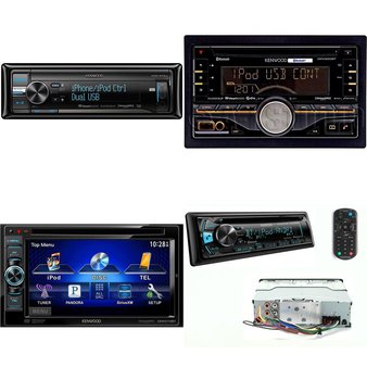 15 Pcs – Refurbished Kenwood Car Audio, Video & Electronics (GRADE C) – Models: KDC-BT420U, DPX520BT, KDC-610U, KDC-BT310U