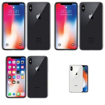 13 Pcs – Apple iPhone X – Refurbished (GRADE C – Locked) – Models: MQCR2LL/A, MQAM2LL/A, MQCV2LL/A, MQAQ2LL/A