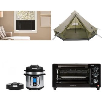 Pallet – 16 Pcs – Slow Cookers, Roasters, Rice Cookers & Steamers, Toasters & Ovens, Comforters & Duvets, Decor – Damaged / Missing Parts / Tested NOT WORKING – Instant Pot, PowerXL, Martha Stewart, Always Home