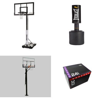 Pallet – 5 Pcs – Outdoor Sports, Exercise & Fitness – Customer Returns – Athletic Works, NBA, Everlast, Spalding